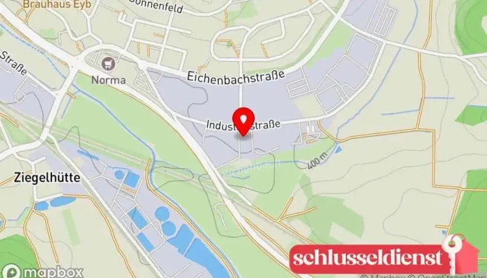 Karte von Koch Metallbau, Pascal Koch Metallbauunternehmen in Ansbach