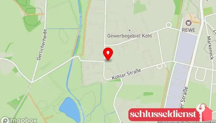 Karte von Krause GmbH Metallbauunternehmen in Dorsten