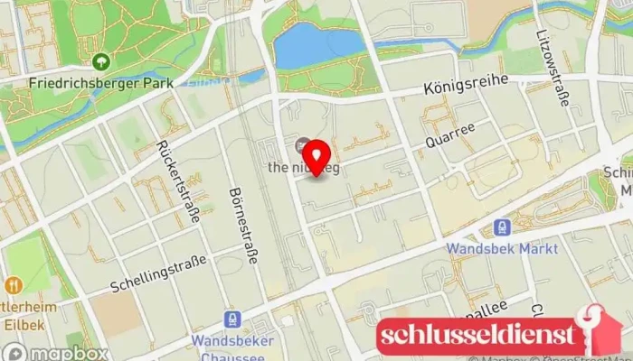 Karte von Krause, Ulrich Inh. Olaf Krause Schlosserei und Metallbau Metallbauunternehmen, Metallwerkstatt in Hamburg