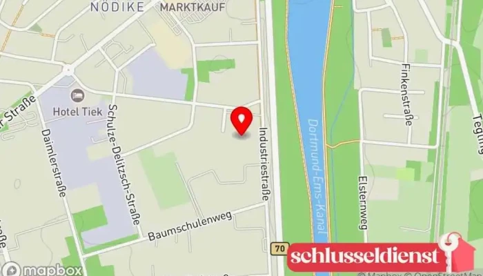 Karte von Kuipers Metallbau GmbH & Co. KG Metallbauunternehmen in Meppen