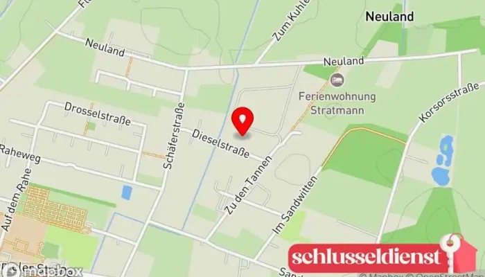 Karte von Kunert Metallbau GmbH & Co. KG Metallbauunternehmen in Bösel