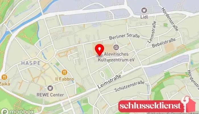 Karte von Kunst & Bauschlosserei Lüdtke Metallwerkstatt, Metallverarbeitungsunternehmen in Hagen