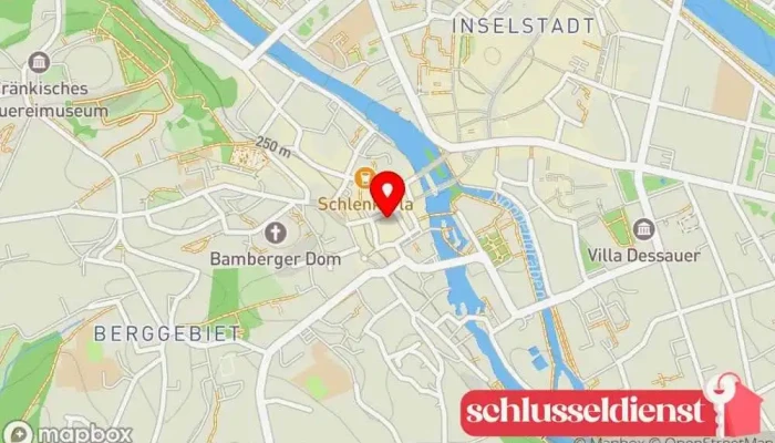 Karte von Kunstauktionshaus Schlosser Auktionshaus in Bamberg