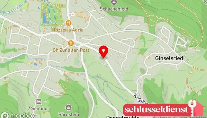 Karte von Landbäckerei Schönhofer Bäckerei in Bischofsmais