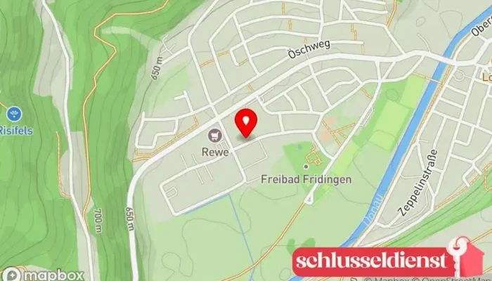 Karte von Locher Metall- und Maschinenbau GmbH Maschinenbauunternehmen, Metallbauunternehmen in Fridingen an der Donau