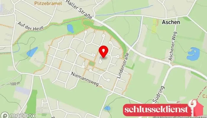 Karte von Löffler Garten- und Landschaftsbau Gartenbauer in Dissen am Teutoburger Wald