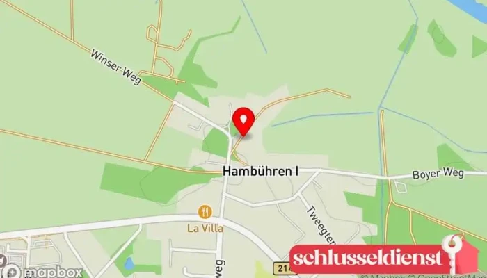 Karte von Lüßmann's Hof Gerke GmbH Hochzeitsräumlichkeit, Veranstaltungsraum in Hambühren