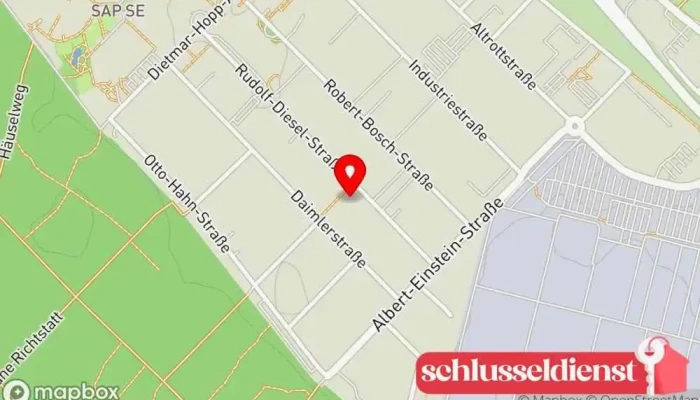 Karte von Lutz Müller Schlosserei GmbH Metallwerkstatt in Walldorf