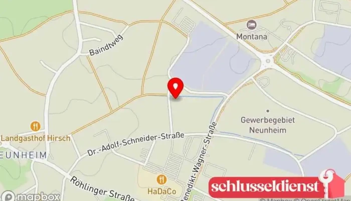 Karte von Lutz Stahl- u. Metallbau GmbH Metallbauunternehmen, Metallwerkstatt, Stahlbauunternehmen in Ellwangen (Jagst)