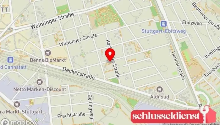 Karte von Manfred Jenewein Schlosserei Metallwerkstatt in Stuttgart