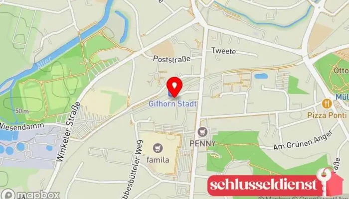 Karte von Mantec Metallbau Bauunternehmen in Gifhorn