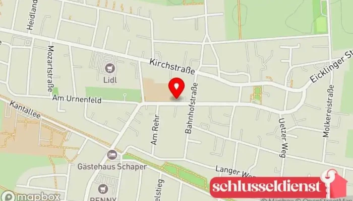 Karte von Marc Birkenbach GmbH Metallgestaltung & Metallbau - Wathlingen Metallbauunternehmen, Metalloberflächenveredler, Metallverarbeitungsunternehmen, Metallwerkstatt in Wathlingen