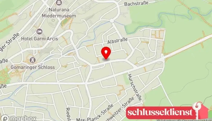 Karte von Mayer GbR, Eisenwaren - Schlosserei Metallwerkstatt in Gomaringen