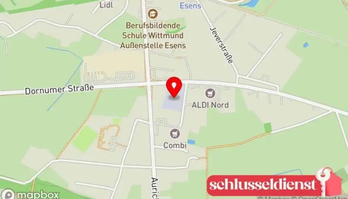 Karte von MB Metall-Bau GmbH Metallbauunternehmen in Esens