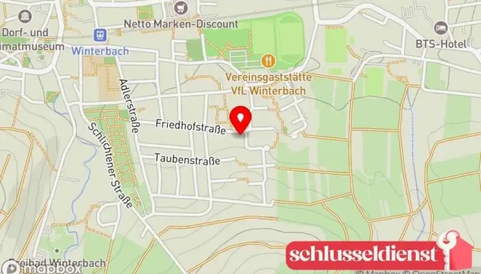 Karte von MB Metallbau Metallbauunternehmen in Winterbach