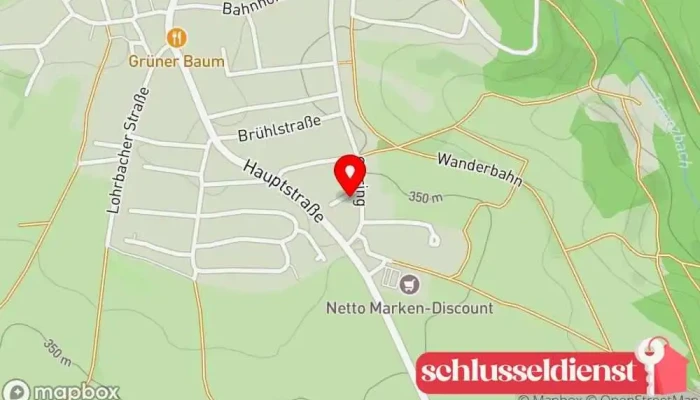 Karte von M&E Fahrenbach GmbH - Metallveredelung und Eloxalbetrieb Metalloberflächenveredler in Fahrenbach