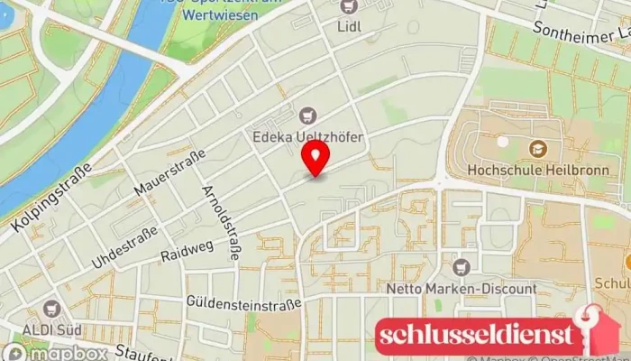 Karte von Mehmet Yilmaz GmbH Metallverarbeitungsunternehmen in Heilbronn