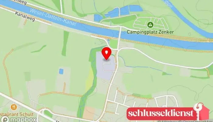 Karte von Meik Grewer Metallbau & Design Metallbauunternehmen in Dorsten