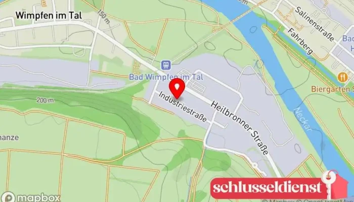 Karte von Metall- und Stahlbau Arnt Schmidt Metallbauunternehmen, Aluminium-Schweißer, Metallbauer, Geländeranbieter, Treppenbauunternehmen, Stahlbauunternehmen, Stahlbauer, Schweißbetrieb in Bad Wimpfen