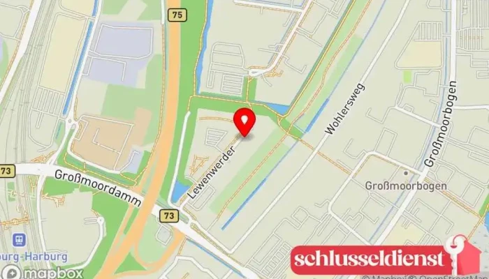 Karte von Metall- und Stahlbau Inh. Mark Florian Lüneburg Metallbauunternehmen in Hamburg