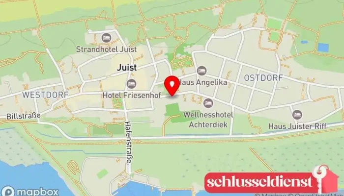Karte von Metallarbeiten Thomas Lohmann Schweißbetrieb in Juist