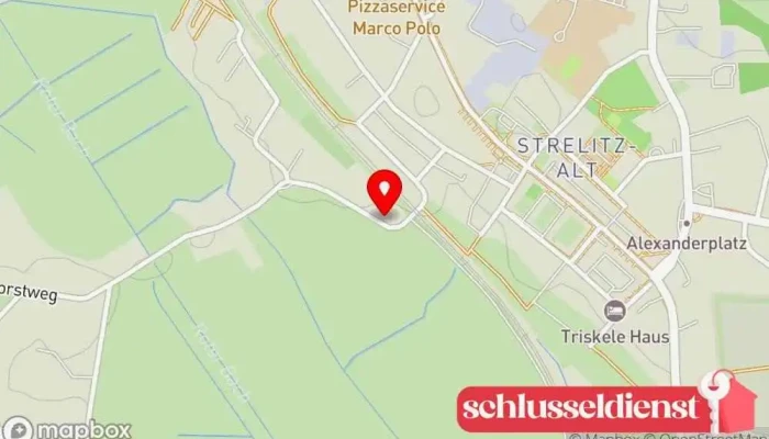 Karte von Metallbau- & Montageservice Jörg Ulbricht Metallbauunternehmen in Neustrelitz