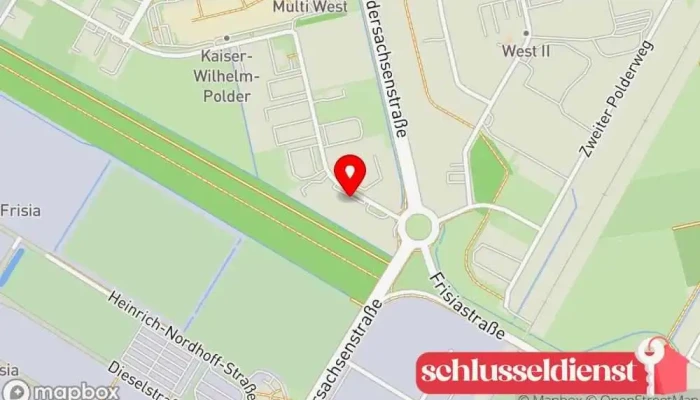 Karte von Metallbau B & B GmbH Metallbauunternehmen in Emden