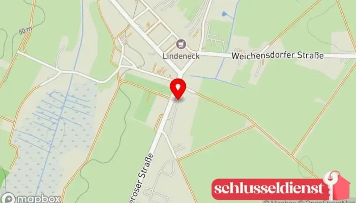 Karte von Metallbau Bahro Metallwerkstatt, Computerservice in Friedland