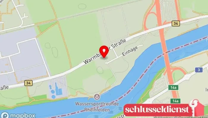 Karte von Metallbau Burger & Dinkelacker Metallbauunternehmen, Wintergartenbauer in Rheinfelden (Baden)