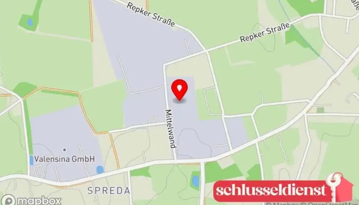 Karte von Metallbau Diekmann GmbH Metallbauunternehmen in Vechta