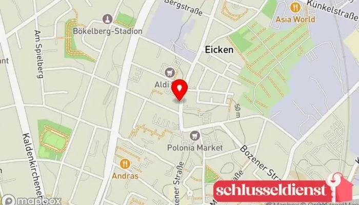 Karte von Metallbau Feldberg KG Metallbauunternehmen in Mönchengladbach