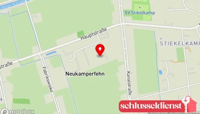 Karte von Metallbau Hafner Metallbauunternehmen in Neukamperfehn