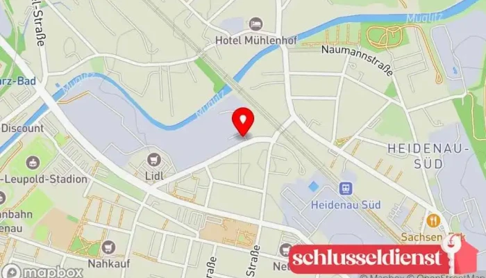 Karte von Metallbau Heidenau GmbH Metallbauunternehmen in Heidenau