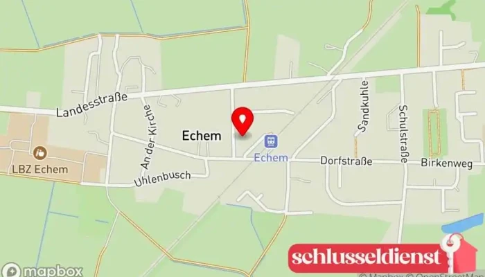 Karte von Metallbau Hoepken Metallbauunternehmen in Echem