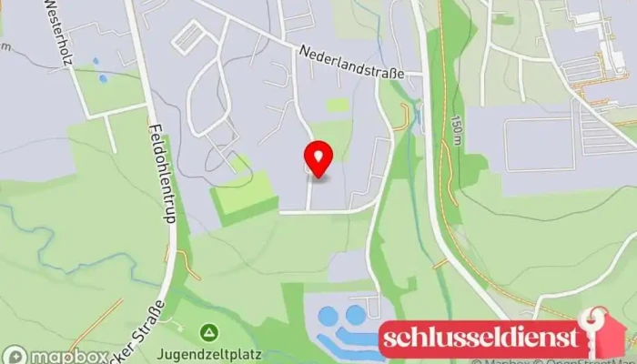 Karte von Metallbau Hundertmark GmbH Metallbauunternehmen in Blomberg