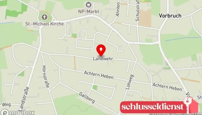 Karte von Metallbau Jürgen Leefmann Metallbauunternehmen in Schwanewede