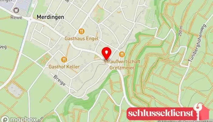 Karte von Metallbau Kempf GmbH Metallbauunternehmen in Merdingen