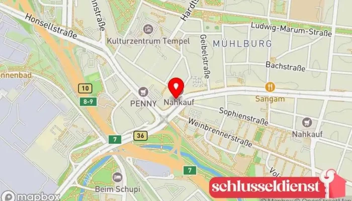 Karte von Metallbau Krasniqi Metallbauunternehmen in Karlsruhe