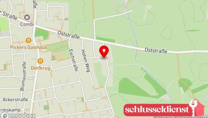 Karte von Metallbau Lücking Metallbauunternehmen, Geländeranbieter in Goldenstedt