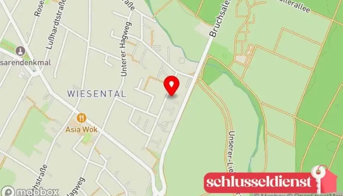 Karte von Metallbau Machauer GmbH Auftragnehmer, Metallbauunternehmen, Wintergartenbauer, Fensteranbieter in Waghäusel