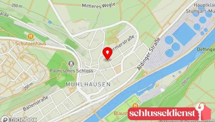 Karte von Metallbau Meyer UG Metallbauunternehmen in Stuttgart