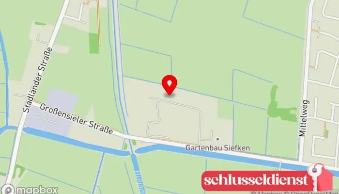 Karte von Metallbau Minßen, Inh. C. Albers Metallbauunternehmen, Schlüsseldienst in Nordenham