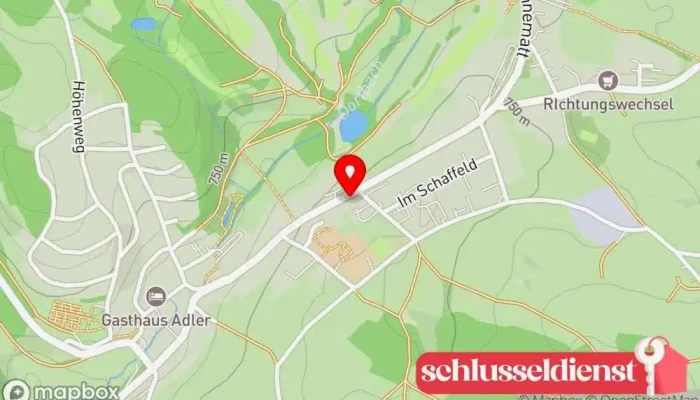 Karte von Metallbau Rothenberger Metallbauunternehmen in Rickenbach