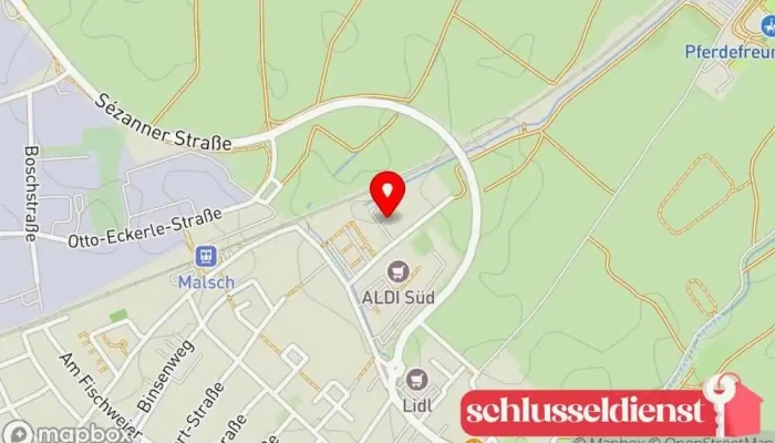 Karte von Metallbau Schmidt Metallbauunternehmen in Malsch