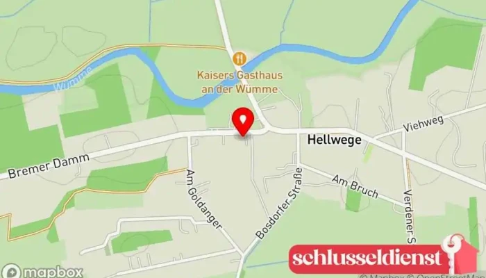 Karte von Metallbau Schnelle Meisterbetrieb Metallbauunternehmen in Hellwege