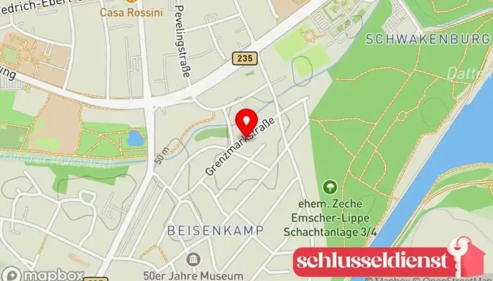 Karte von Metallbau Schultz Metallbauunternehmen, Metallwerkstatt in Datteln