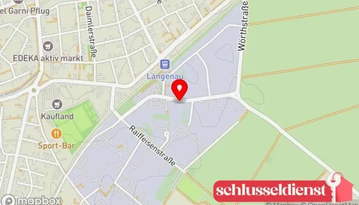 Karte von Metallbau Schurr Metallbauunternehmen in Langenau