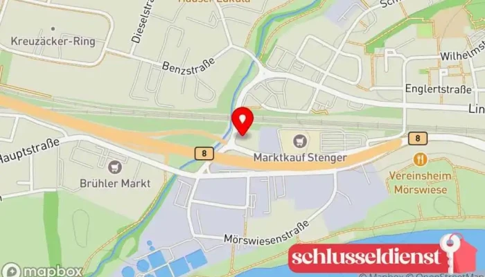 Karte von Metallbau Ströhle GbR Metallbauunternehmen in Aschaffenburg