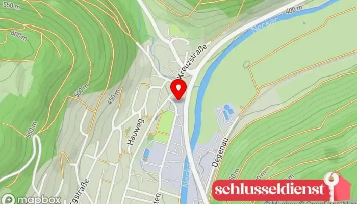 Karte von Metallbau und Schweißbetrieb, Inhaber:Marco Goedecke Metallbauunternehmen in Horb am Neckar