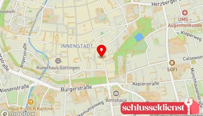 Karte von Metallbau Uwe Albrecht Metallbauunternehmen in Göttingen